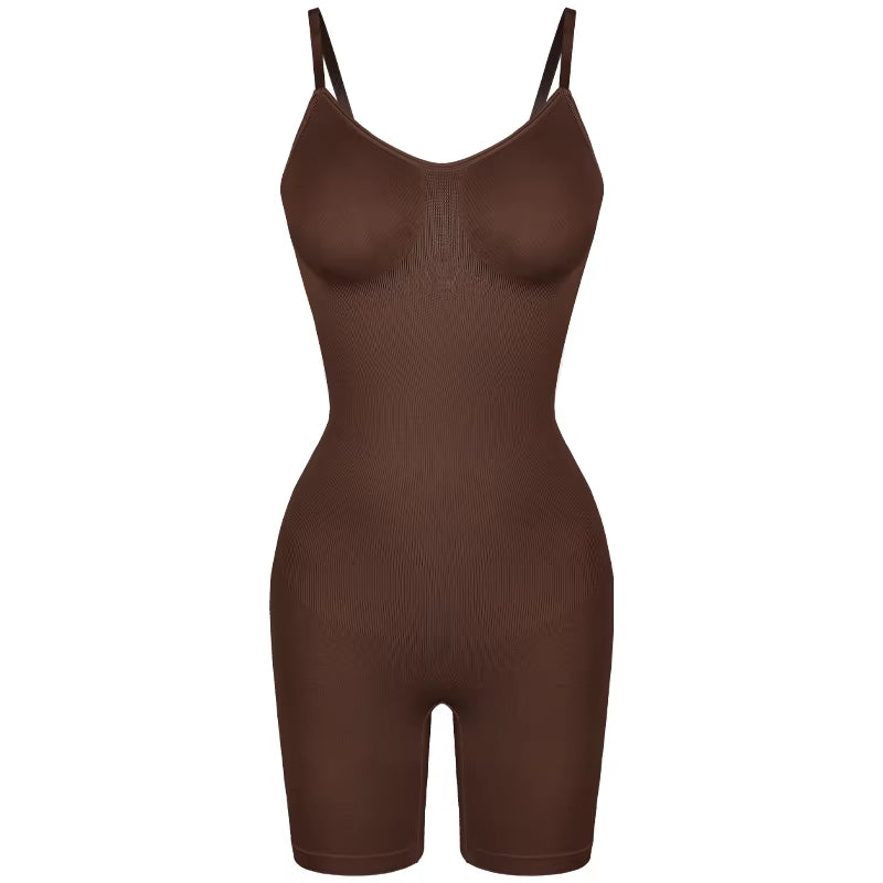 Body sculptant sans couture Épure porté, coloris Marron